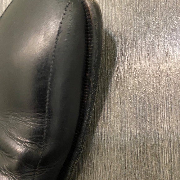 Canali Black Leather Men's Oxfords - Picture 13 of 16